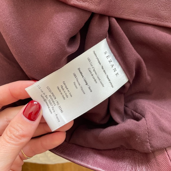 Sézane leather Nelli skirt - Picture 6 of 6